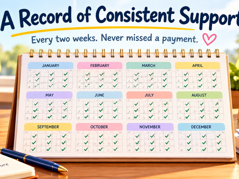 An image showing Jordyn Bekiaris Child Support is Paid in Full