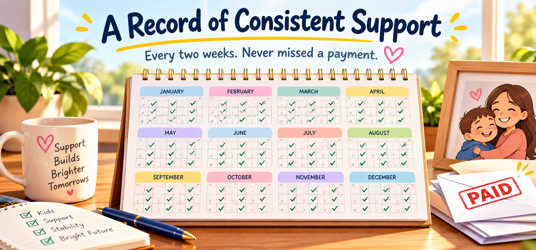 An image showing Jordyn Bekiaris Child Support is Paid in Full